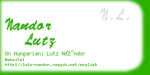 nandor lutz business card